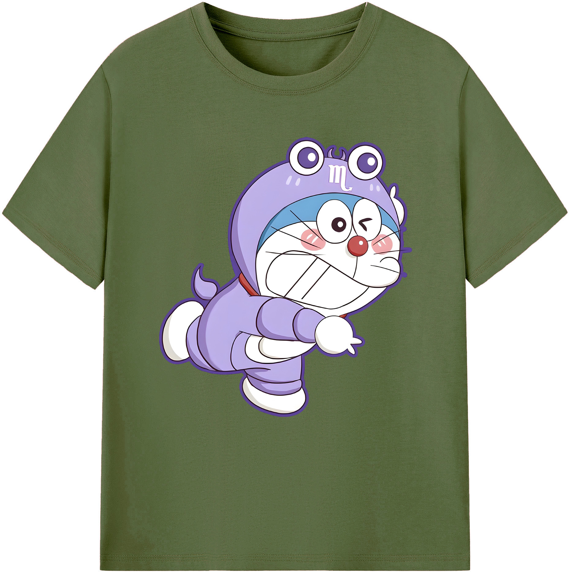 （画像用） ドラえもん Doraemon 綿100％半袖Tシャツ（フロントプリント）